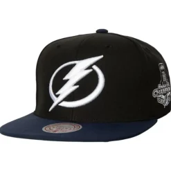 2 Tone Side Patch Snapback Tampa Bay Lightning