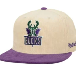 2 Tone Team Cord Fitted Hwc Milwaukee Bucks