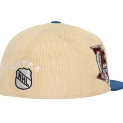 2 Tone Team Cord Fitted Vntg New York Rangers
