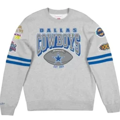 All Over Print Fleece Crew Dallas Cowboys