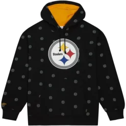Aop Fleece Hoodie Pittsburgh Steelers