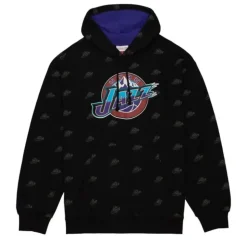 Aop Fleece Hoodie Utah Jazz