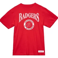 Arched Logo Lockup Slub Tee University Of Wisconsin - Madison