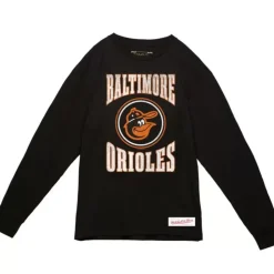 Arched Logo Slub Ls Tee Baltimore Orioles