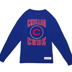 Arched Logo Slub Ls Tee Chicago Cubs