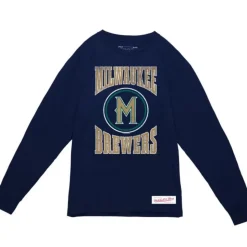 Arched Logo Slub Ls Tee Milwaukee Brewers