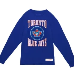 Arched Logo Slub Ls Tee Toronto Blue Jays