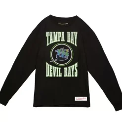 Arched Logo Slub Ls Tee Tampa Bay Rays