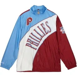 Arched Retro Lined Windbreaker Philadelphia Phillies