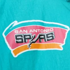 Arched Retro Lined Windbreaker San Antonio Spurs