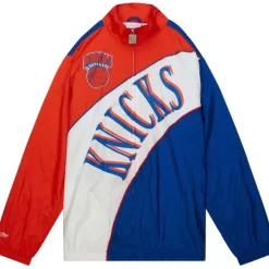 Arched Retro Lined Windbreaker New York Knicks