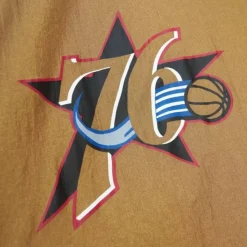 Arched Retro Lined Windbreaker Philadelphia 76Ers