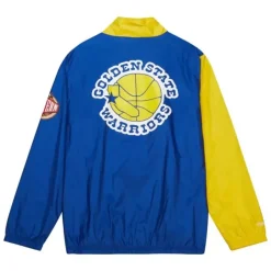 Arched Retro Lined Windbreaker Golden State Warriors