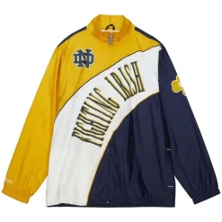 Arched Retro Lined Windbreaker University Of Notre Dame