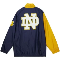 Arched Retro Lined Windbreaker University Of Notre Dame