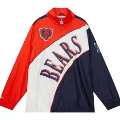 Arched Retro Lined Windbreaker Chicago Bears