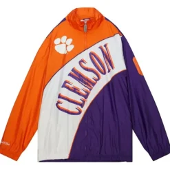 Arched Retro Lined Windbreaker Clemson University