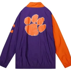 Arched Retro Lined Windbreaker Clemson University