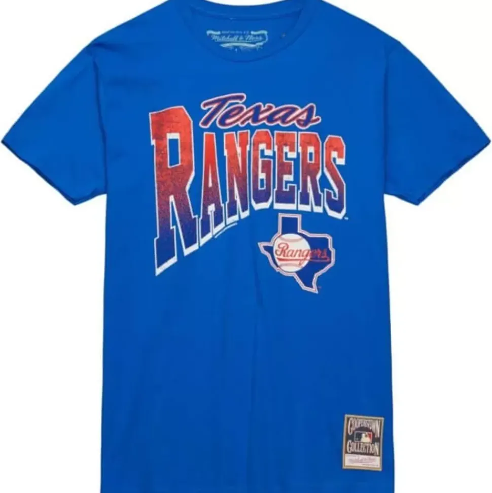 Arched Vintage Logo Tee Texas Rangers