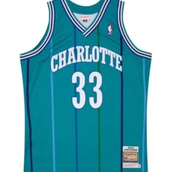 Authentic Alonzo Mourning Charlotte Hornets Road 1992-93 Jersey