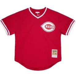 Authentic Barry Larkin Cincinnati Reds 1990 Pullover Jersey