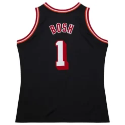Authentic Chris Bosh Miami Heat Dark Hwc 2013-14 Jersey