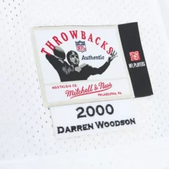 Authentic Darren Woodson Dallas Cowboys White 2000 Jersey