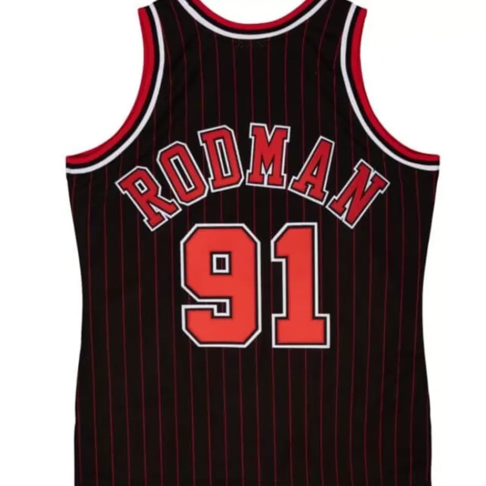 Authentic Dennis Rodman Chicago Bulls 1995-96 Jersey