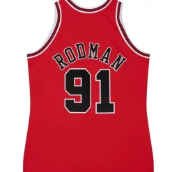 Authentic Dennis Rodman Chicago Bulls Road 1997-98 Jersey