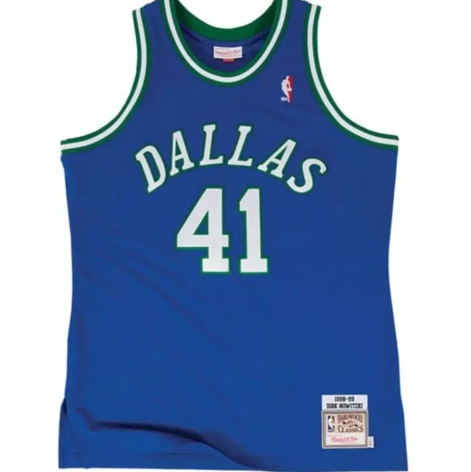 Authentic Dirk Nowitzki Dallas Mavericks Road 1998-99 Jersey