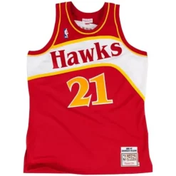 Authentic Dominique Wilkins Atlanta Hawks 1986-87 Jersey