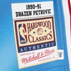 Authentic Drazen Petrovic New Jersey Nets 1990-91 Jersey