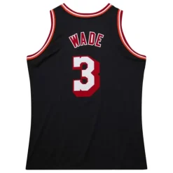 Authentic Dwyane Wade Miami Heat Dark Hwc 2013-14 Jersey
