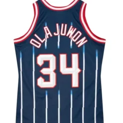 Authentic Hakeem Olajuwon Houston Rockets Road 1996-97 Jersey