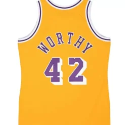 Authentic James Worthy Los Angeles Lakers 1984-85 Jersey