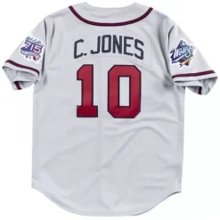 Authentic Jersey Atlanta Braves Road 1999 Chipper Jones