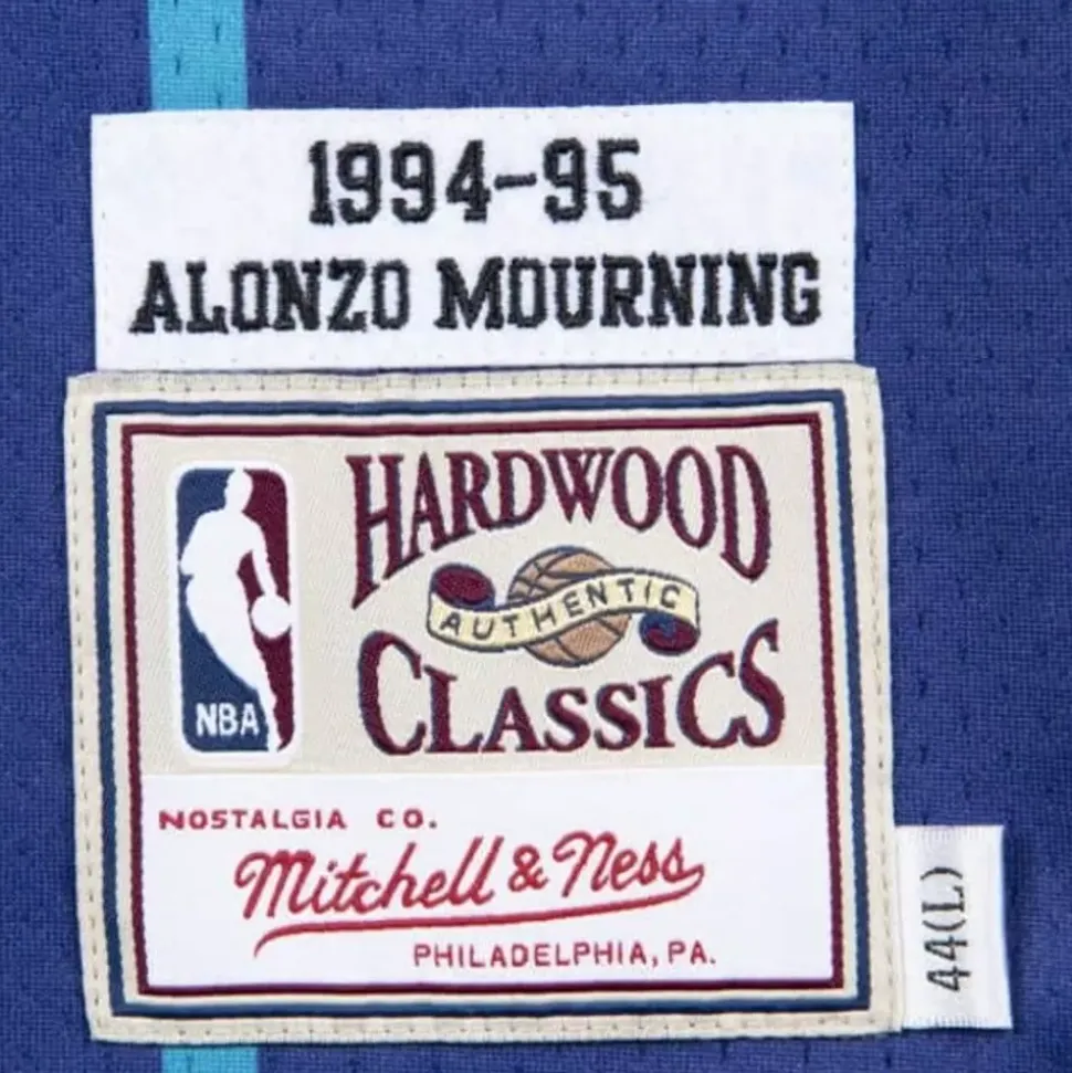 Authentic Jersey Charlotte Hornets 1994-95 Alonzo Mourning