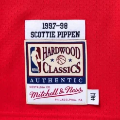 Authentic Jersey Chicago Bulls Road Finals 1997-98 Scottie Pippen