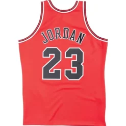 Authentic Jersey Chicago Bulls Road Finals 1995-96 Michael Jordan