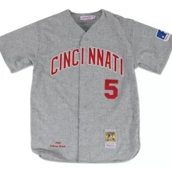 Authentic Jersey Cincinnati Reds Road 1969 Johnny Bench