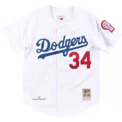 Authentic Jersey Los Angeles Dodgers Home 1981 Fernando Valenzuela