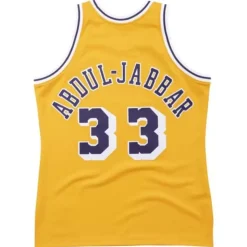 Authentic Jersey Los Angeles Lakers 1984-85 Kareem Abdul-Jabbar