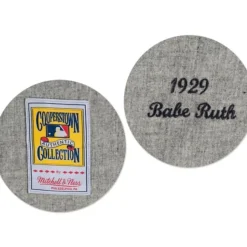 Authentic Jersey New York Yankees Road 1929 Babe Ruth