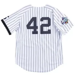 Authentic Jersey New York Yankees Home World Series 1999 Mariano Rivera