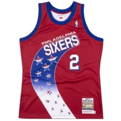 Authentic Jersey Philadelphia 76Ers 1993-94 Moses Malone