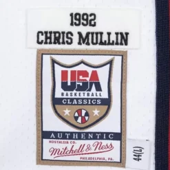 Authentic Jersey Team Usa 1992 Chris Mullin