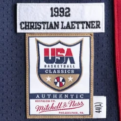 Authentic Jersey Team Usa 1992 Christian Laettner