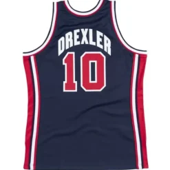 Authentic Jersey Team Usa 1992 Clyde Drexler