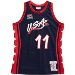 Authentic Karl Malone Team Usa Mens 1996-97 Jersey