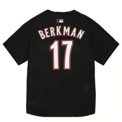 Authentic Lance Berkman Houston Astros 2002 Bp Jersey